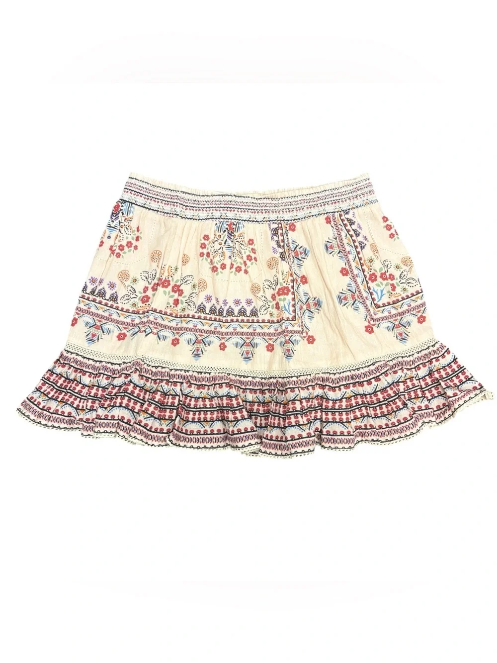 M.A.B.E. Eden Print Mini Skirt